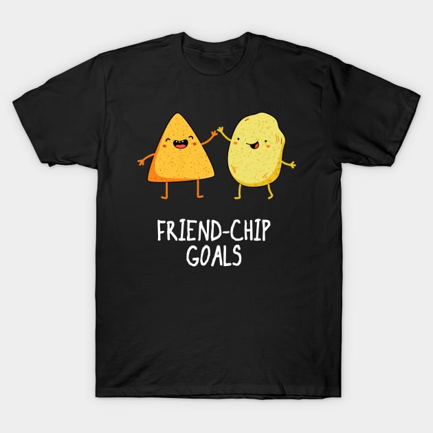 Friendchip Goals Cute Funny Friendship Pun T-Shirt by punnybone